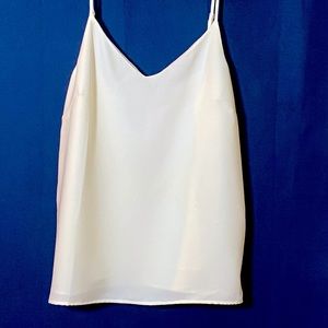 Banana Republic white sleeveless camisole blouse size Medium